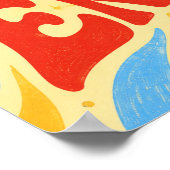 Boter Geel Uitzend Kunstprint Poster (Hoek)