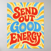 Boter Geel Uitzend Kunstprint Poster (Voorkant)