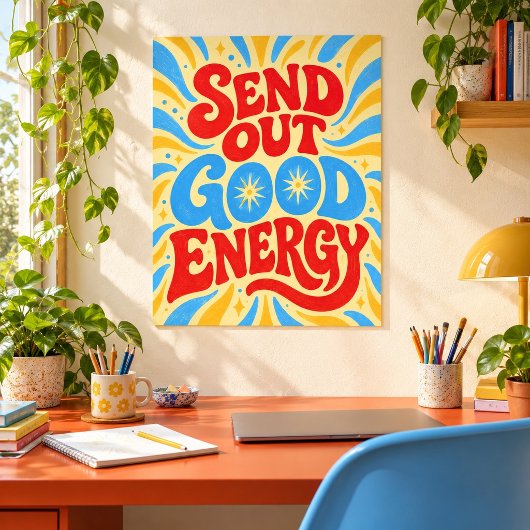 Boter Geel Uitzend Kunstprint Poster