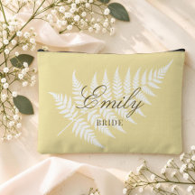 Boter Geel Witte Varens Elegante Kleine Bruids-