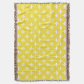 Boter Geel Zuidelijke Cottage Fleur de Lys Deken (Voorkant Verticaal)