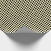 Boter Geel | Zwart Gingham inpakpapier (Hoek)