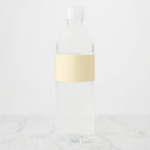 Boter Gele Monogram Huwelijk Waterfles Etiket (Achterkant)
