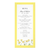 Boter gele roos bloemen bruiloft kaart (Voorkant)