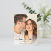 Boter gele roos bloemen romantische bloemenfoto briefkaart (Staand voorkant)