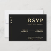 Boter Gele Trouw QR Code RSVP Kaartje (Voorkant)