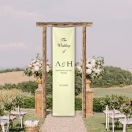 Boter Gele Trouw Welkom Banner