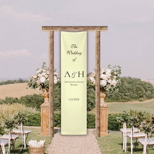 Boter Gele Trouw Welkom Banner