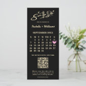 Boter Gele Trouwfoto QR-code Elegant (Staand voorkant)