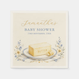 Boter Geloof het Boter Baby Shower Crème Servetten