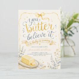 Boter Geloof het Boter Baby Shower Kaart