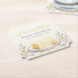 Boter Geloof het Boter Baby Shower Kartonnen Onderzetters