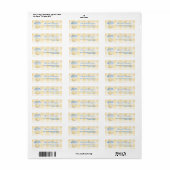 Boter Geloof Het Gele Gingham Jongen Baby Borrel Etiket (Full Sheet)