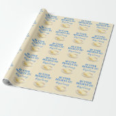 Boter Geloof Het Gele Gingham Jongen Babyborrel Cadeaupapier (Uitgerold)