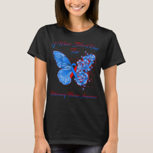 Boter I Draag blauw en rood voor longembolie T-shirt
