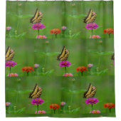 Boter in de tuin douchegordijn (Voorkant)