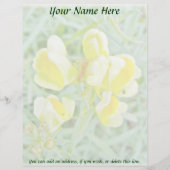 Boter in Eggs Wildflower Letterhead Persoonlijk Briefhoofd (Voorkant)