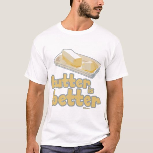 Boter is beter t-shirt (Voorkant)
