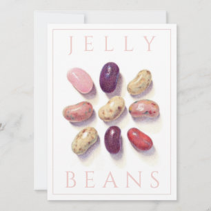 BOTER KAAS EN EIEREN GELLY BEANS 5.5x7.5 Platte Ka Kaart