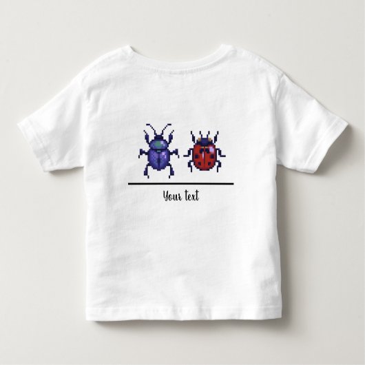 Boter, kaas en kevertjes. Pixelart Kinder Shirts (Achterkant)