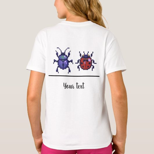 Boter, kaas en kevertjes. Pixelart T-shirt (Achterkant)