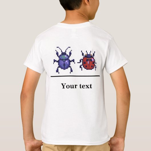 Boter, kaas en kevertjes. Pixelart T-shirt (Achterkant)