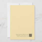 Boter | Klassieke Pinstripe Foto Bruiloft Save The Date (Achterkant)