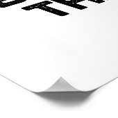 Boter laat dan nooit grappig eten poster (Hoek)