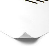 Boter laat dan nooit grappig eten poster (Hoek)