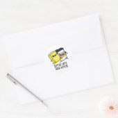 Boter laat dan nooit grappig eten ronde sticker (Envelop)