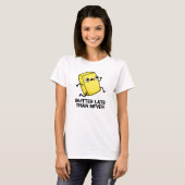 Boter laat dan nooit grappig eten t-shirt (Voorkant volledig)