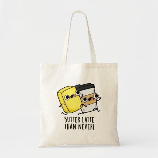 Boter laat dan nooit grappig eten tote bag (Voorkant)