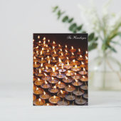 Boter Lamps, gebeden, Nepal / Himalaya Briefkaart (Staand voorkant)