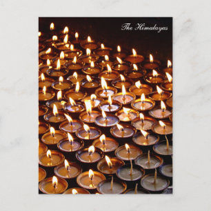 Boter Lamps, gebeden, Nepal / Himalaya Briefkaart