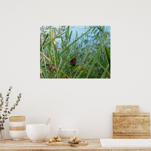 Boter langs de rivier poster (Keuken)