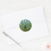Boter langs de rivier ronde sticker (Envelop)