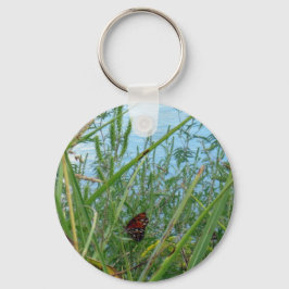 Boter langs de rivier sleutelhanger