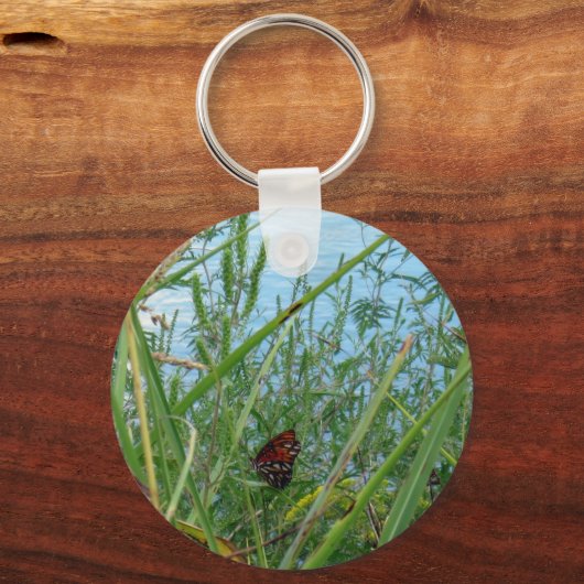 Boter langs de rivier sleutelhanger (Voorkant)