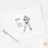BOTER (lesbienne) Ronde Sticker (Envelop)