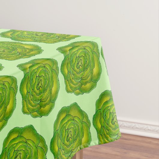 Boter Lettuce Head Vegetables Garden Tafelkleed (Voorbeeld)