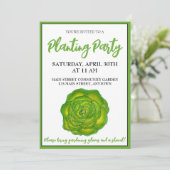 Boter Lettuce Vegetable Community Garden Party Kaart (Staand voorkant)