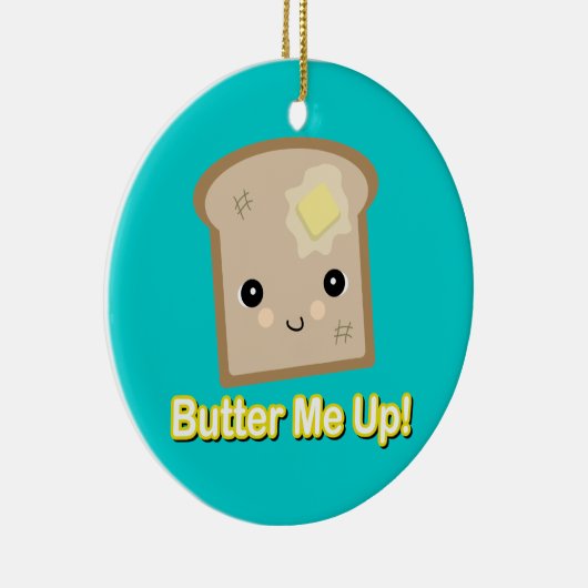 boter me in toast keramisch ornament (Rechts)