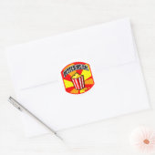 Boter me op! ronde sticker (Envelop)