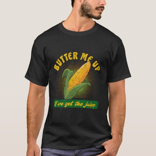 Boter me up Ik heb het sap - maïs Mannen T-shirt (Voorkant)