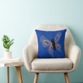 Boter met blauwe achtergrond kussen (Stoel)