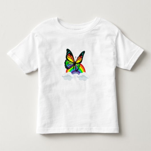 Boter met regenboog kinder shirts (Voorkant)