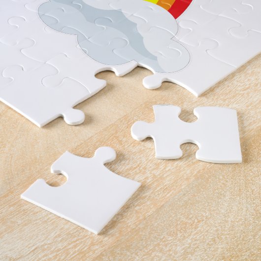 Boter met regenboog legpuzzel (Zijkant)