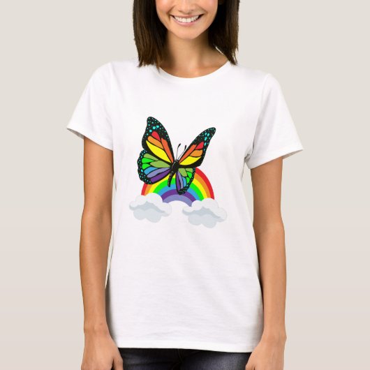 Boter met regenboog t-shirt (Voorkant)