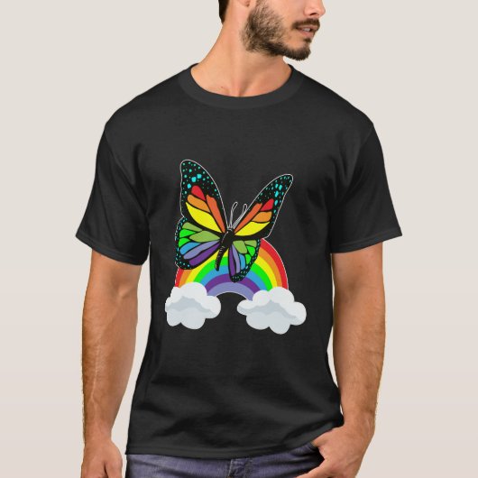 Boter met regenboog t-shirt (Voorkant)