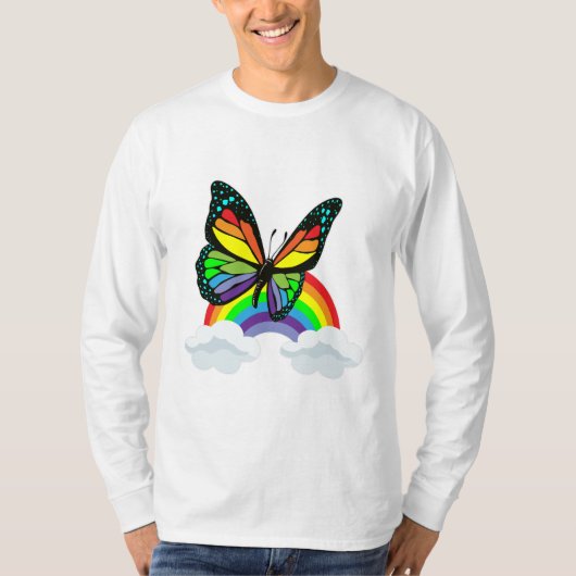 Boter met regenboog t-shirt (Voorkant)
